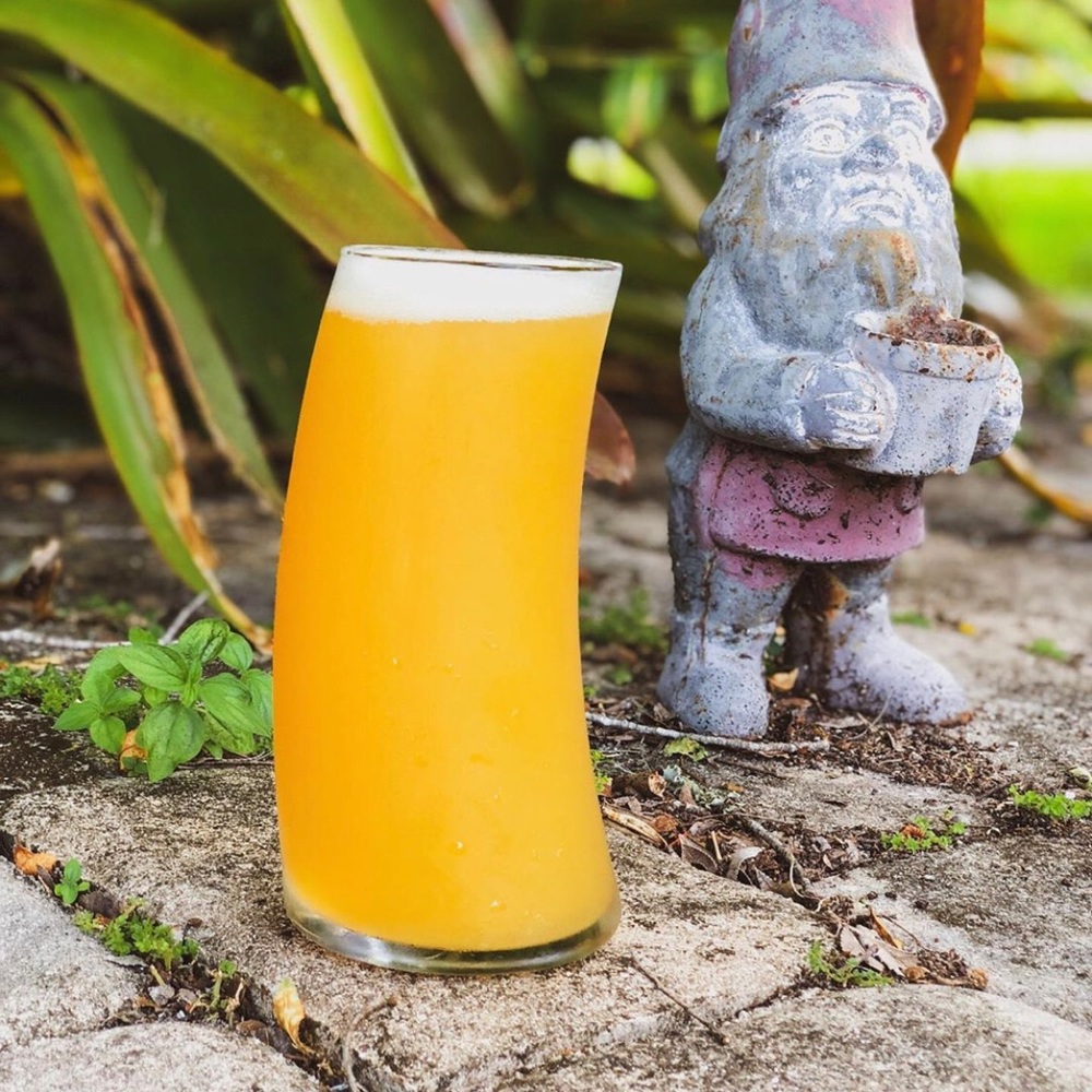 Curved Beer Glass